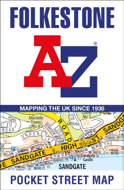 Folkestone A-Z Pocket Street Map, Sheet map, folded Book