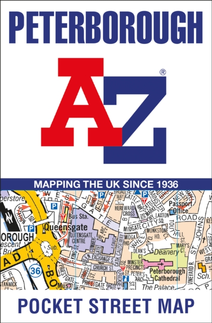 Peterborough A-Z Pocket Street Map, Sheet map, folded Book