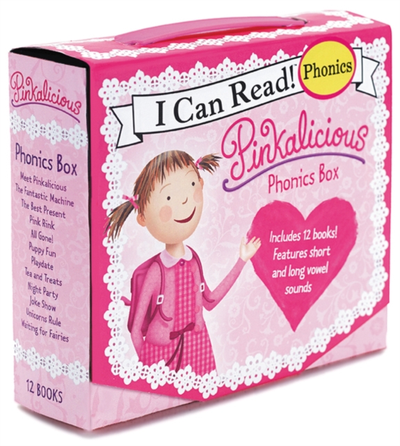 Pinkalicious 12-Book Phonics Fun! : Includes 12 Mini-Books Featuring Short and Long Vowel Sounds, Paperback / softback Book