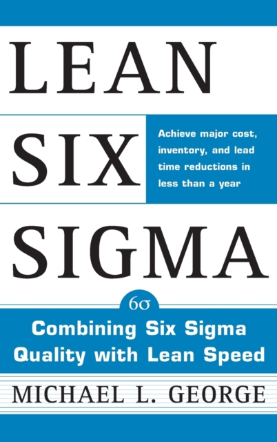 Lean Six Sigma, Hardback Book