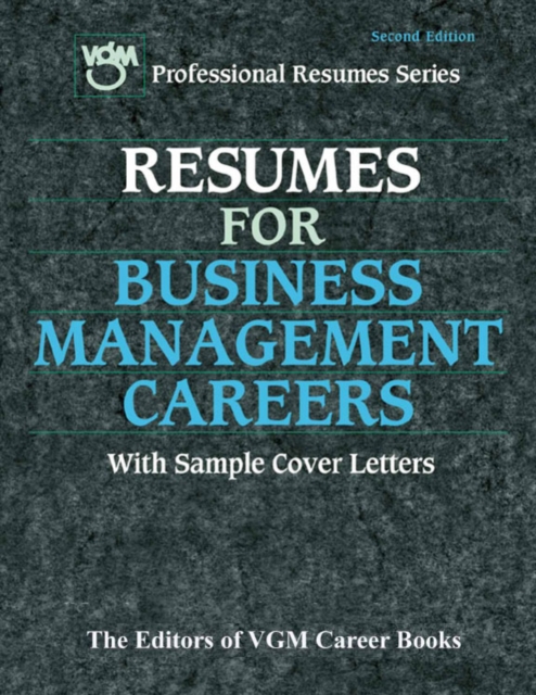Resumes for Business Management Careers, PDF eBook