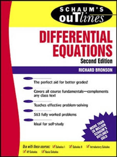 Schaum's Outline of Differential Equations, 3rd edition, EPUB eBook