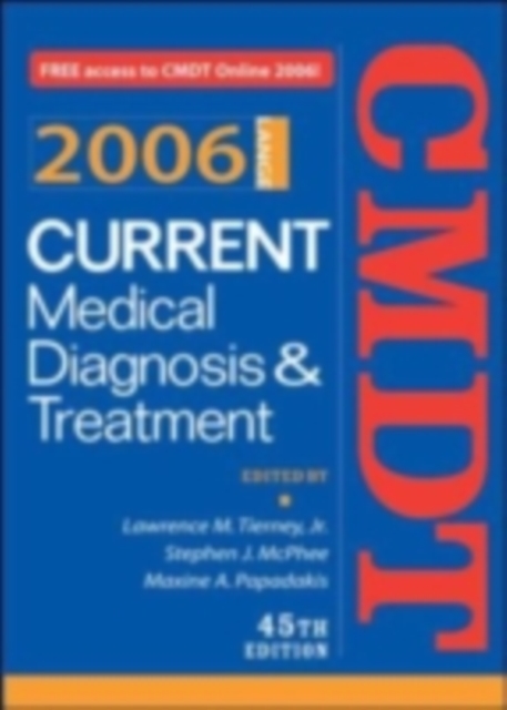 Current Medical Diagnosis & Treatment, 2006, PDF eBook