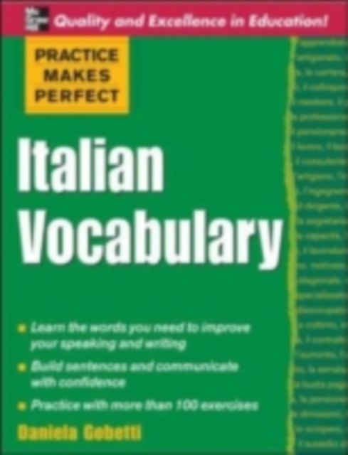 Practice Makes Perfect: Italian Vocabulary, PDF eBook