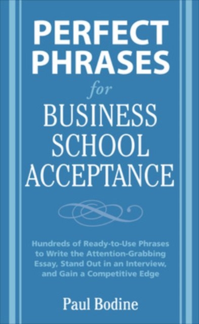 Perfect Phrases for Business School Acceptance, EPUB eBook