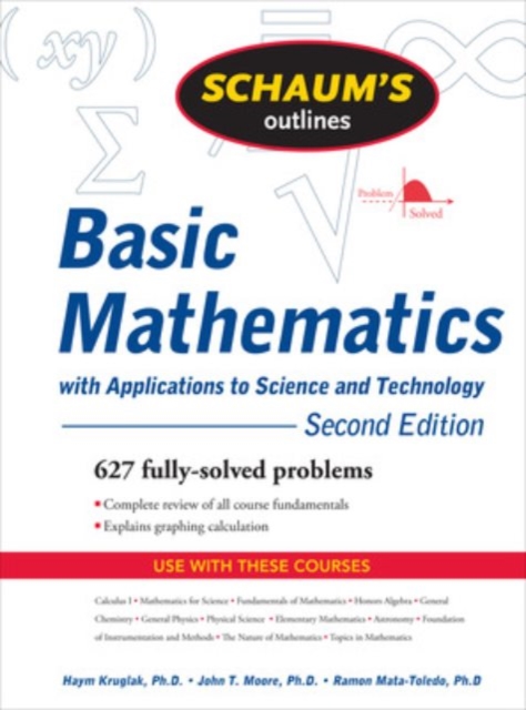 Schaum's Outline of Basic Mathematics with Applications to Science and Technology, 2ed, Paperback / softback Book