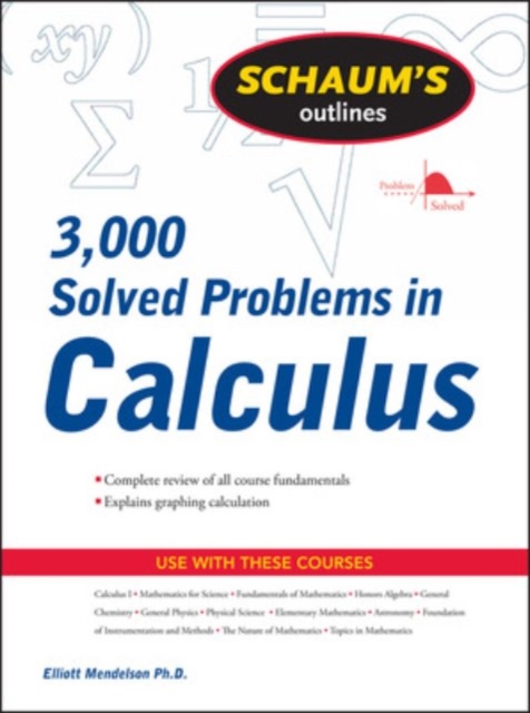 Schaum's 3,000 Solved Problems in Calculus, EPUB eBook