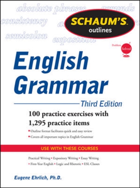Schaum's Outline of English Grammar, Third Edition, Paperback / softback Book