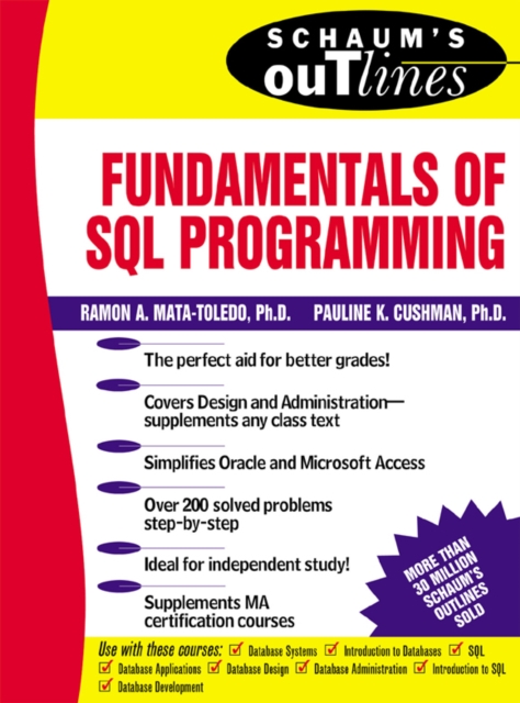 Schaum's Outline of Fundamentals of SQL Programming, EPUB eBook
