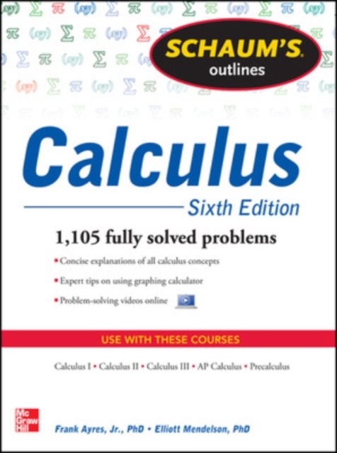 Schaum's Outline of Calculus, 6th Edition : 1,105 Solved Problems + 30 Videos, EPUB eBook