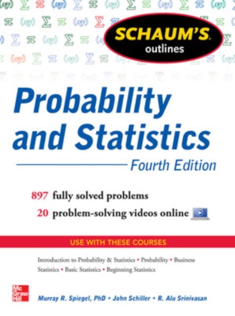 Schaum's Outline of Probability and Statistics, Paperback / softback Book