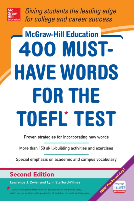 McGraw-Hill Education 400 Must-Have Words for the TOEFL, 2nd Edition, EPUB eBook