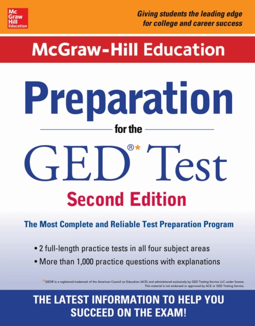 McGraw-Hill Education Preparation for the GED Test 2nd Edition, EPUB eBook