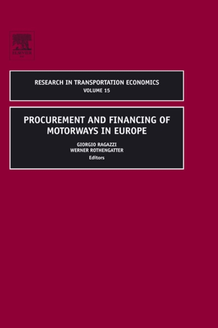 Procurement and Financing of Motorways in Europe, PDF eBook