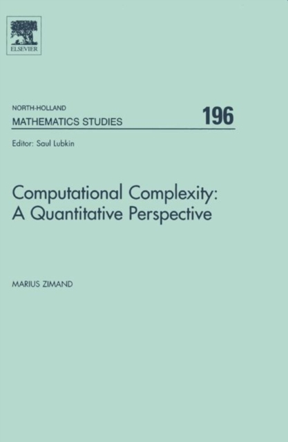 Computational Complexity: A Quantitative Perspective, EPUB eBook