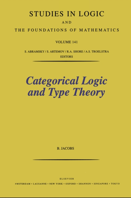 Categorical Logic and Type Theory, PDF eBook