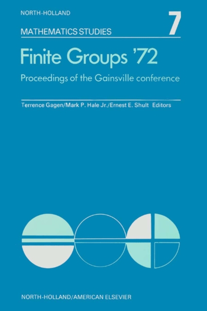 Finite Groups Æ72 : Proceedings of the Gainesville Conference on Finite Groups, March 23-24, 1972, PDF eBook
