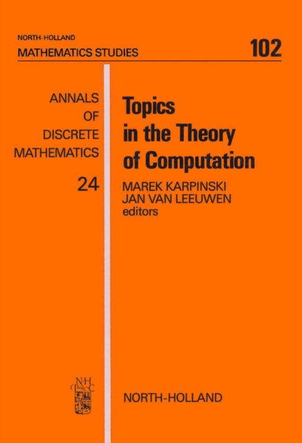 Topics in the Theory of Computation, PDF eBook