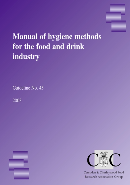 Manual of food hygiene methods, PDF eBook