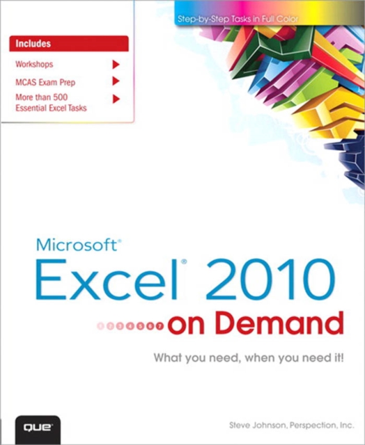 Microsoft Excel 2010 On Demand, Portable Documents, PDF eBook