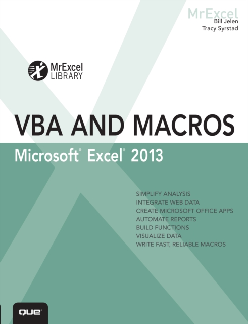 Excel 2013 VBA and Macros, EPUB eBook