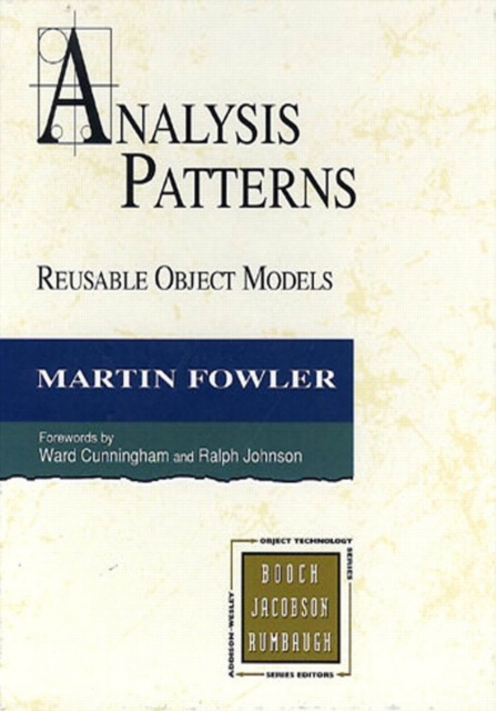 Analysis Patterns : Reusable Object Models, PDF eBook