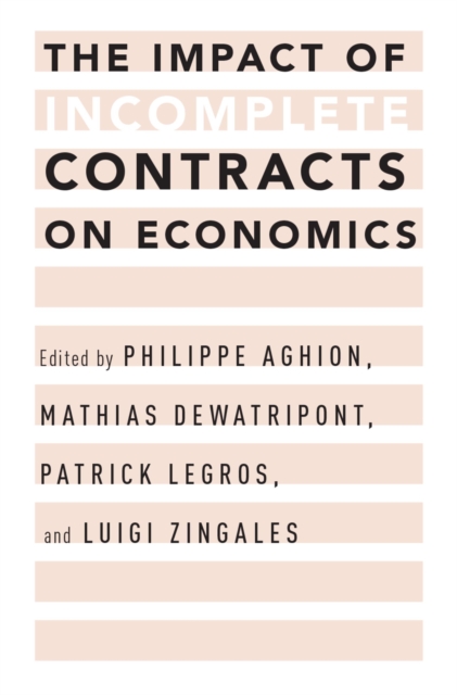 The Impact of Incomplete Contracts on Economics, EPUB eBook