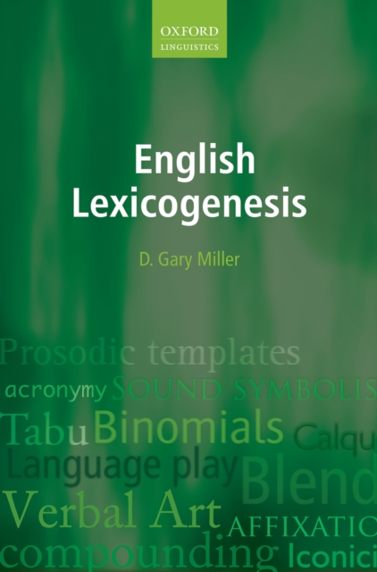 English Lexicogenesis, PDF eBook
