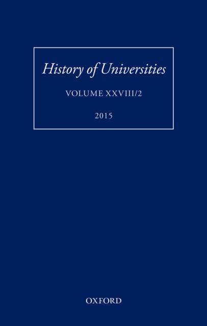 History of Universities : Volume XXVIII/2, PDF eBook
