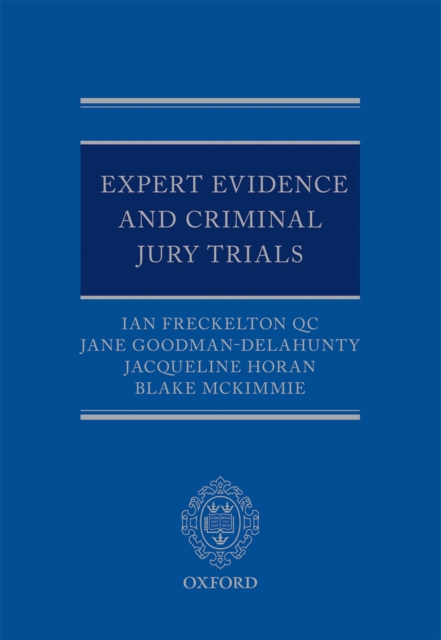 Expert Evidence and Criminal Jury Trials, EPUB eBook