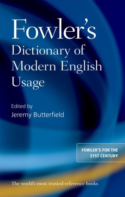 Fowler's Dictionary of Modern English Usage, EPUB eBook