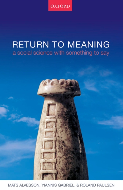 Return to Meaning : A Social Science with Something to Say, PDF eBook
