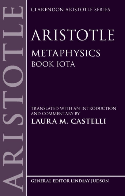 Aristotle: Metaphysics : Book Iota, PDF eBook