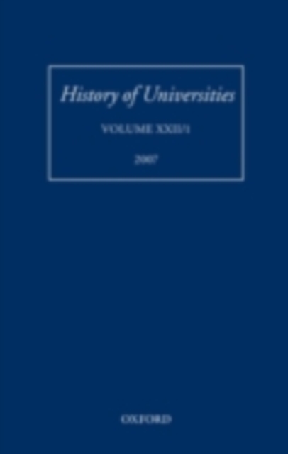 History of Universities : Volume XXII/1, PDF eBook