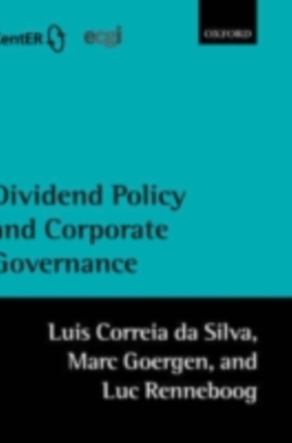 Dividend Policy and Corporate Governance, PDF eBook