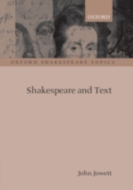 Shakespeare and Text, PDF eBook