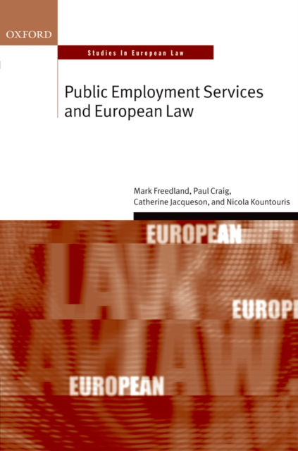 Public Employment Services and European Law, PDF eBook