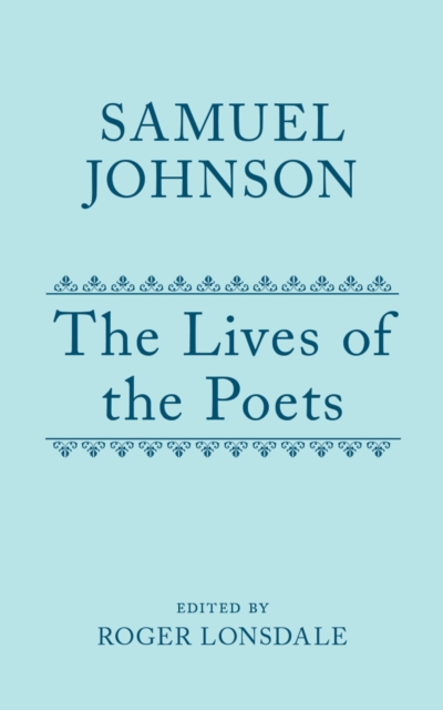 Samuel Johnson's Lives of the Poets : Volume I, PDF eBook