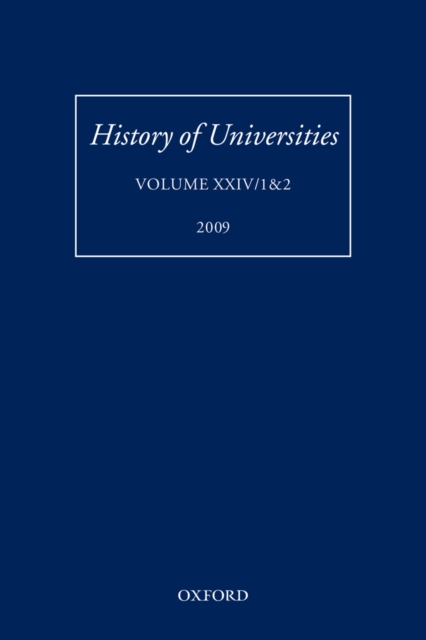History of Universities : Volume XXIV/1&2, PDF eBook
