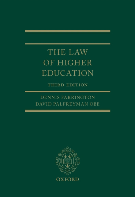 The Law of Higher Education, PDF eBook