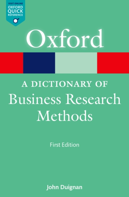 A Dictionary of Business Research Methods, EPUB eBook