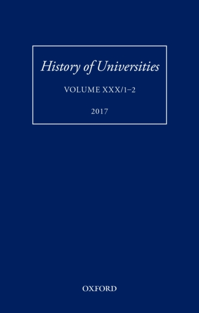 History of Universities : Volume XXX / 1-2, PDF eBook