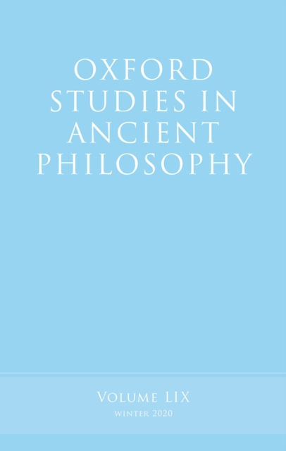 Oxford Studies in Ancient Philosophy, Volume 59, PDF eBook