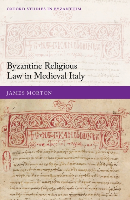 Byzantine Religious Law in Medieval Italy, EPUB eBook