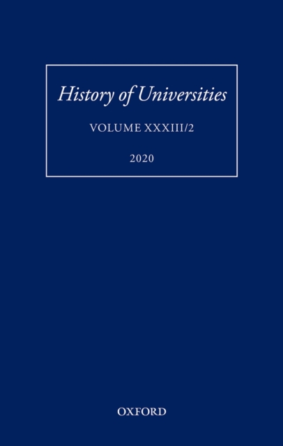 History of Universities Volume XXXIII/2, PDF eBook