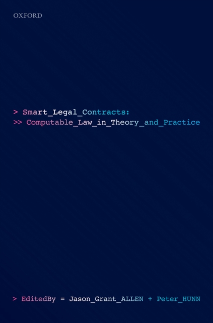 Smart Legal Contracts : Computable Law in Theory and Practice, PDF eBook