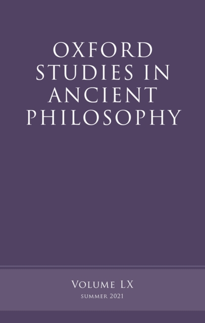 Oxford Studies in Ancient Philosophy, Volume 60, EPUB eBook