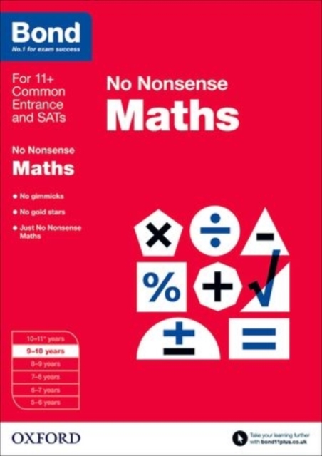 Bond: Maths: No Nonsense : 9-10 Years, Paperback / softback Book