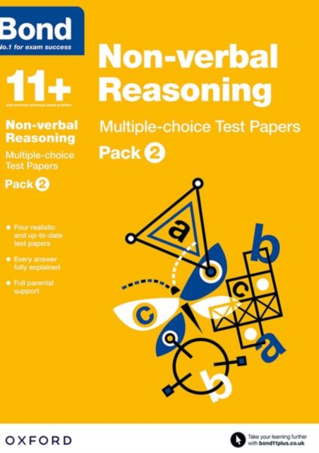 Bond 11+: Non-verbal Reasoning: Multiple-choice Test Papers: For 11+ GL assessment and Entrance Exams : Pack 2, Paperback / softback Book