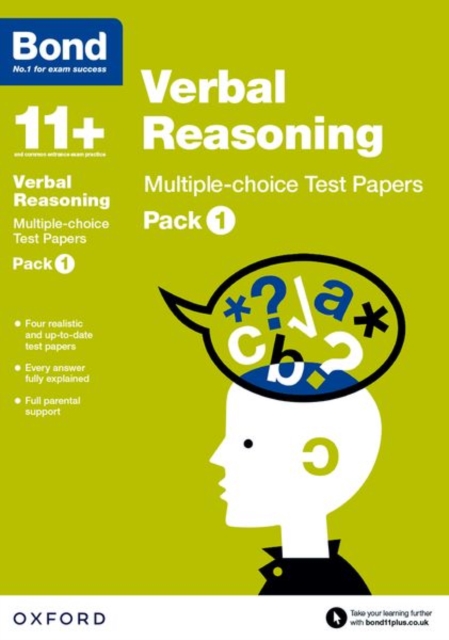 Bond 11+: Verbal Reasoning: Multiple-choice Test Papers: For 11+ GL assessment and Entrance Exams : Pack 1, Paperback / softback Book
